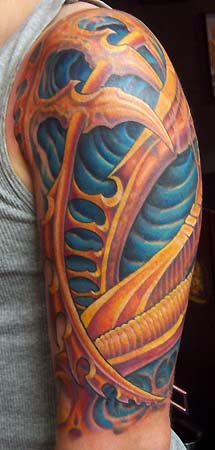 Tattoos - Bio Mech tattoos - Bio Arm