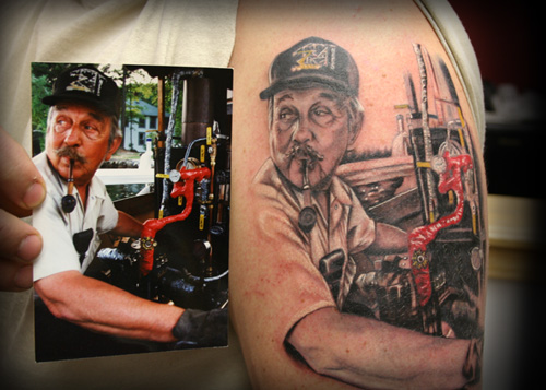 Tattoos - Memorial tattoos - portrait