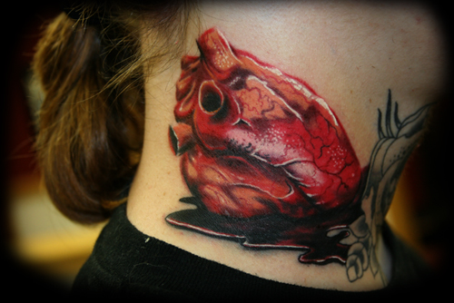 Jesse Rix Human heart in progress Keyword Galleries Color Tattoos 
