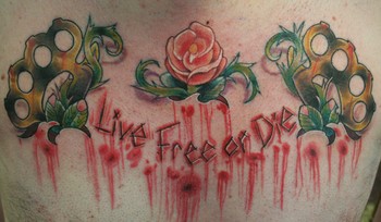 Tattoos - Jesse Rix - live free or die