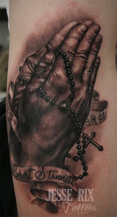 Praying hands tattoo 4 hrs