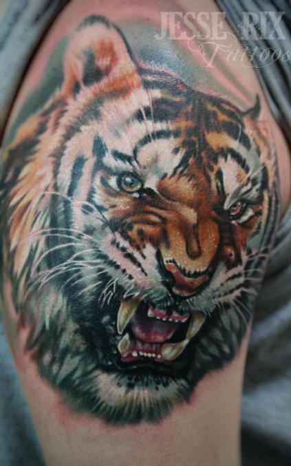 Secret Lake Tattoos Tattoos Body Part Arm Tiger Tattoo