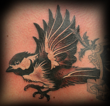 Tattoos - Traditional Chicadee - 32168