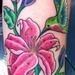 Hummingbird and lillies Tattoo Design Thumbnail