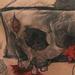 Tattoos - Trash Polka Skull Tattoo - 71782