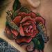 Tattoos - Traditional Rose Tattoo - 70679