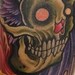 Tattoos - six eyed winged skull with heart view 2 - 34745