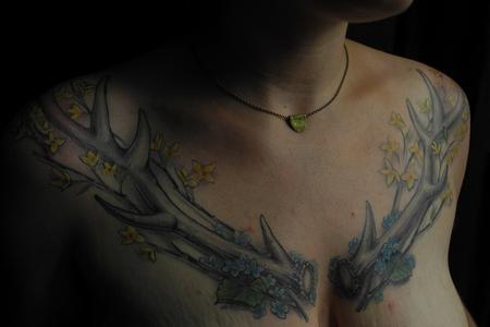 Shawn Hebrank - Antlers chest piece. 