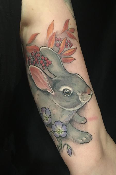 Shawn Hebrank - Bunny and Flowers