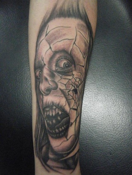 Tattoos - Chich - Horror face 