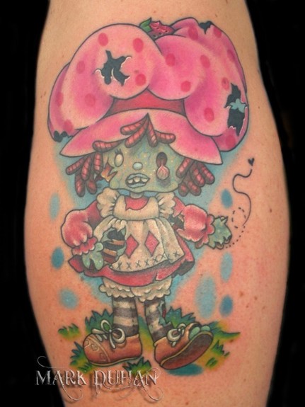 zombie fied strawberry shortcake tattoo zombie fied strawberry shortcake tattoo