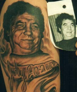 Dan Plumley - Portrait tattoo