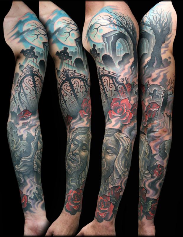 graveyard by jeff ensminger tattoonow graveyard by jeff ensminger tattoonow