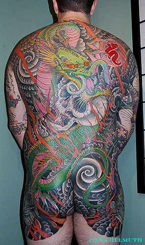 Tattoos Traditional Japanese dragon baku