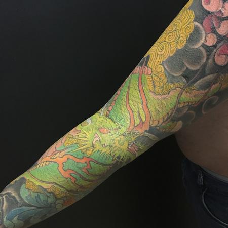 Dana Helmuth - Helmuth kirin tattoo sleeve