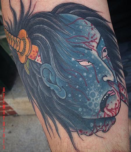 Tattoos - Namakubi severed head - 128945