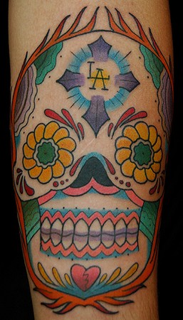 Tattoos - Dana Helmuth - mexican day of the dead sugar skull