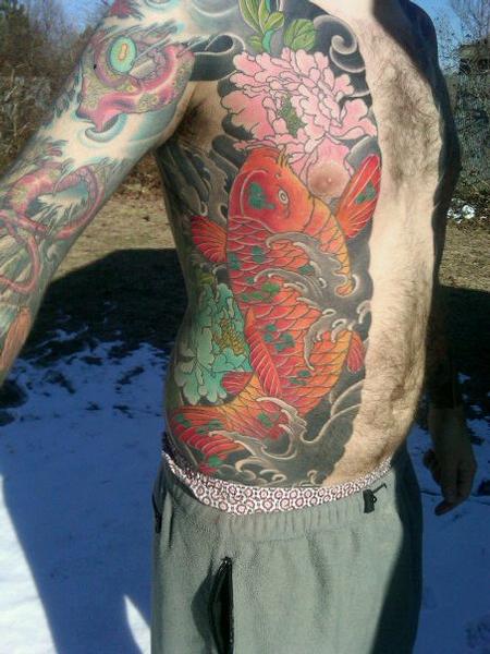 Dana Helmuth - koi and peonies