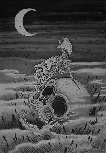 Art Galleries - Dana Helmuth - oni in moonlight