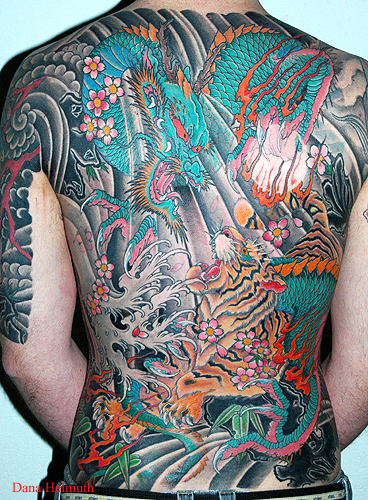 Tattoos Tattoos Traditional Japanese tiger and dragon Tattoos Tattoos Traditional Japanese tiger and dragon