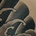 tattoo galleries/ - front view of koi and lotus on hip tattoo