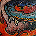 tattoo galleries/ - flaming snake - 38501