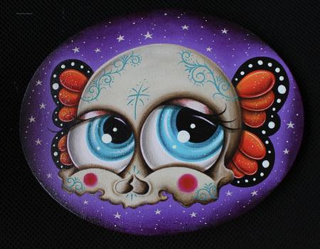 Tattoos - Sugar skull butterfly - 62873
