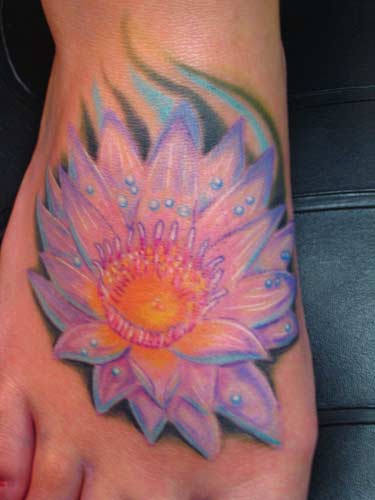 Phil Robertson - Lotus foot tattoo