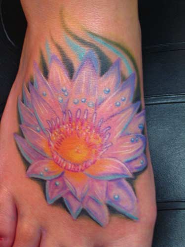 Looking for unique  Tattoos? Lotus foot tattoo