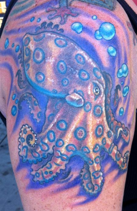 Phil Robertson - Blue ringed octopus tattoo