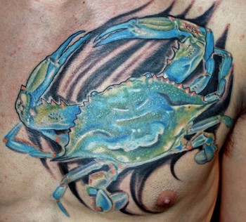 Tattoos - Blue crab - 35029