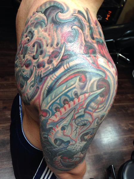 Tattoos - Biomech cover up - 99427