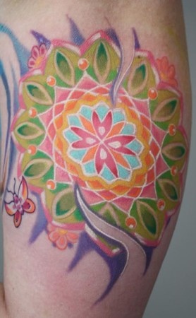 Tattoos - Lizzy's mandala. - 36271