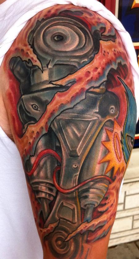 Phil Robertson - Terminator arm tattoo