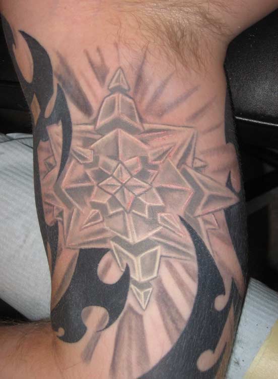 Looking for unique Phil Robertson Tattoos Biomech tribal snowflake tattoo