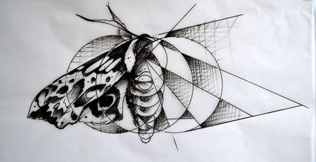 Tattoos - Geo Moth - 92212