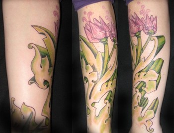 Tattoos - Flower Half Sleeve