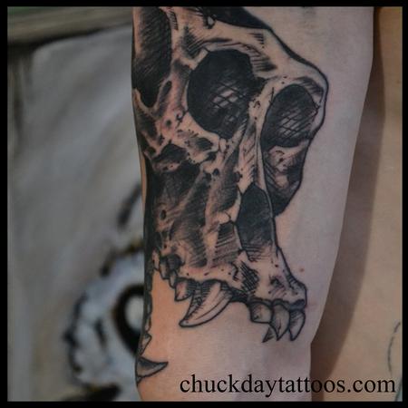 Baboon Skull  Tattoo Design Thumbnail