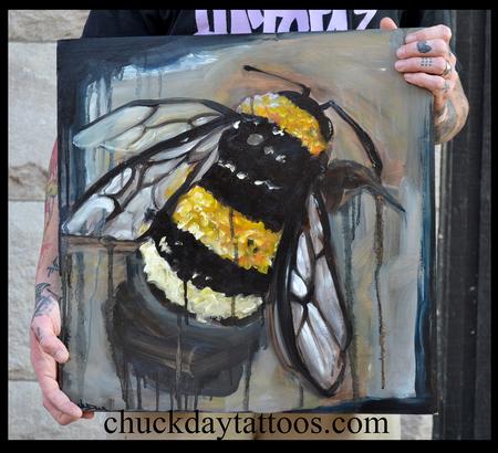 Tattoos - Bee oil painting - 94200