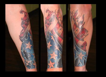 9 dot studio tattoos color start of a patriotic half 9 dot studio tattoos color start of a patriotic half