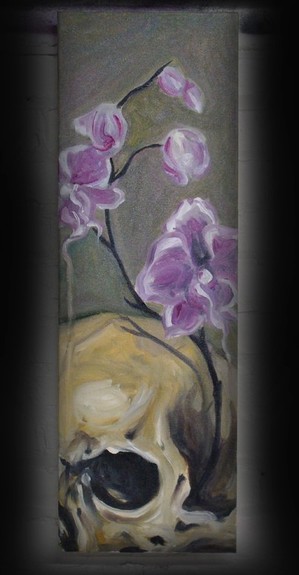 Tattoos - Orchid and Skull  - 52599