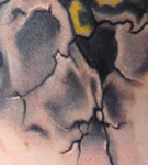 tattoo galleries/ - death's head moth, neck tattoo