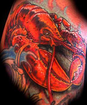 Stefano Alcantara - lobster tattoo