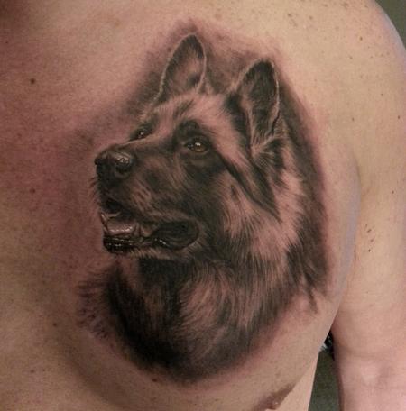Tattoos - Memorial Dog Portrait - 80461