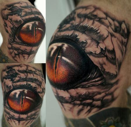 Tattoos - Knee Eye - 102186