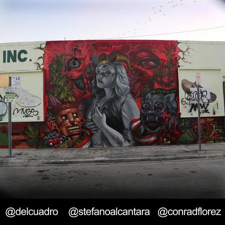 Stefano Alcantara - Mural Wynwood ART BASEL 2014