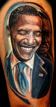 Tattoos - Obama portrait - 33911