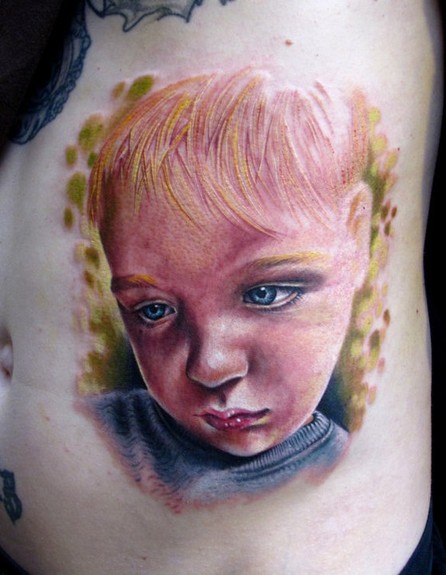 Stefano Alcantara - child portrait Tattoo