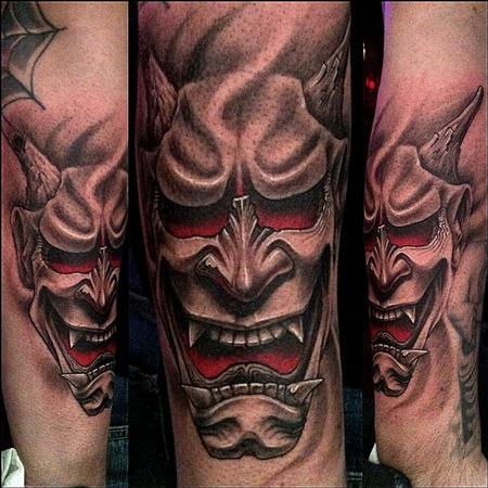 Stefano Alcantara - Hannya Mask Tattoo