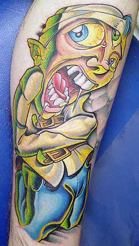Tattoos - Crazy guy with third eye - 4488